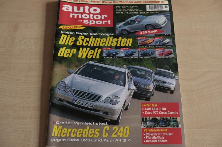 Deckblatt Auto Motor und Sport (15/2000)